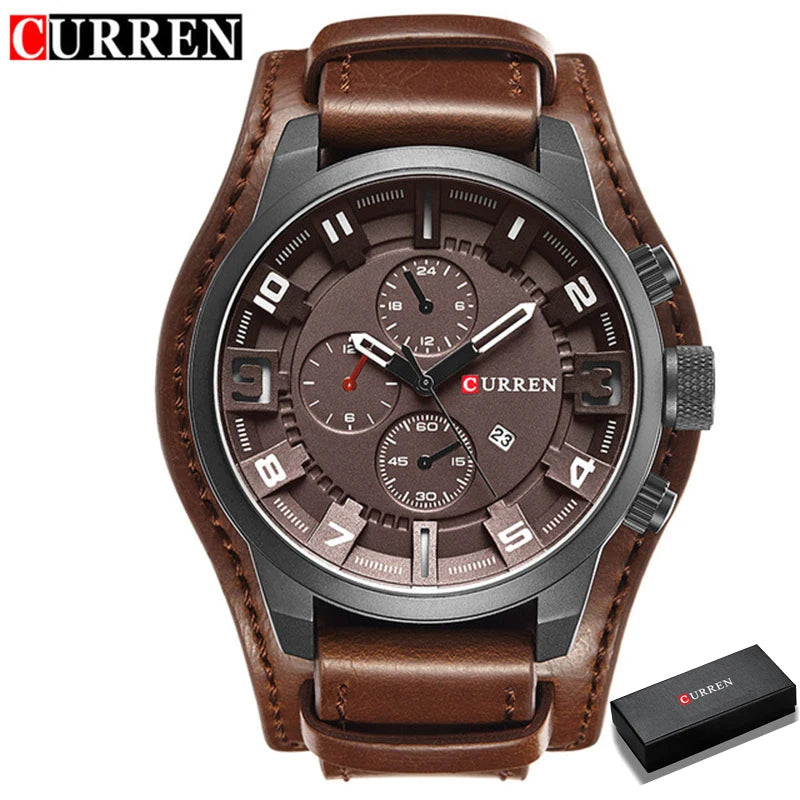 CURREN Men's Watches Top Brand Luxury Fashion&Casual Business Quartz Watch Date Waterproof Wristwatch Relogio Masculino