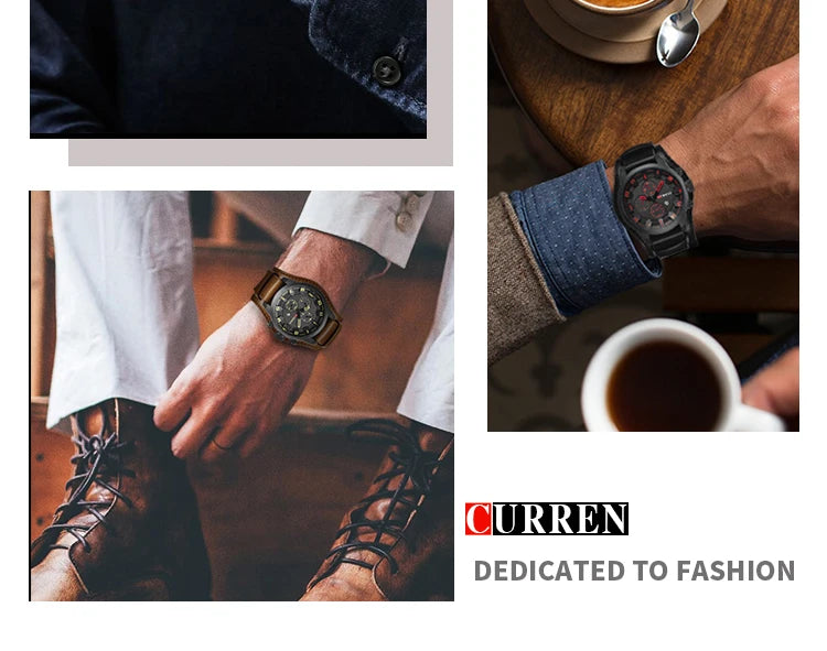CURREN Men's Watches Top Brand Luxury Fashion&Casual Business Quartz Watch Date Waterproof Wristwatch Relogio Masculino