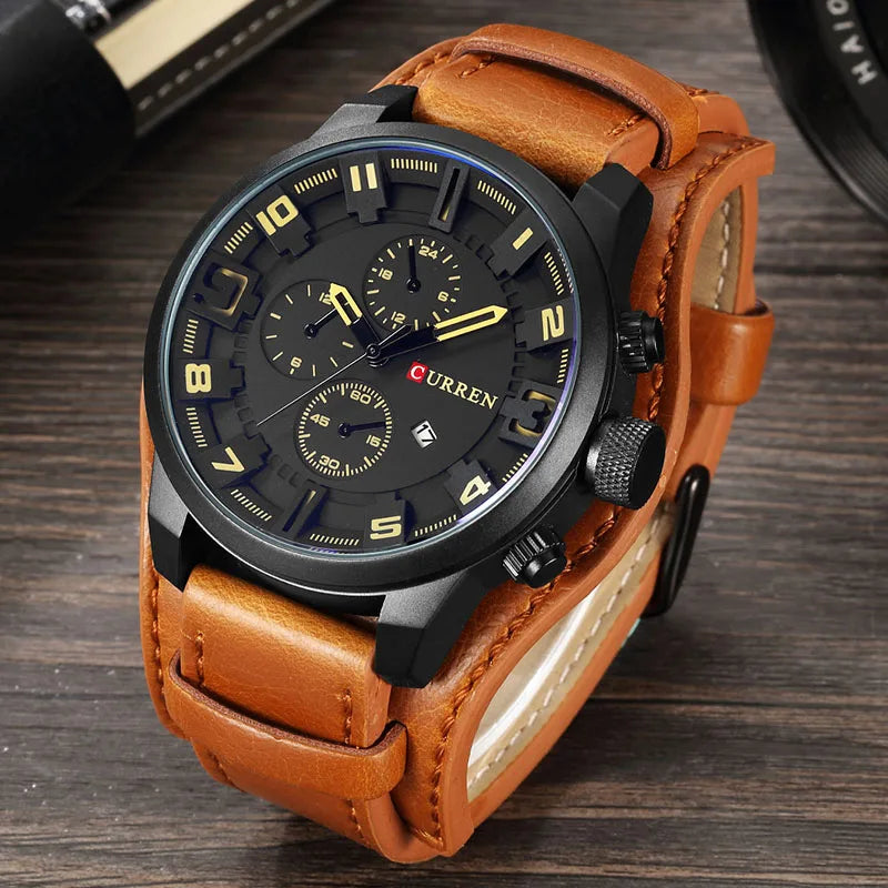CURREN Men's Watches Top Brand Luxury Fashion&Casual Business Quartz Watch Date Waterproof Wristwatch Relogio Masculino