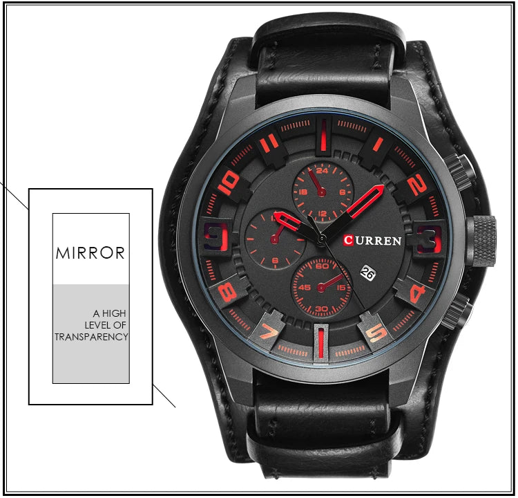 CURREN Men's Watches Top Brand Luxury Fashion&Casual Business Quartz Watch Date Waterproof Wristwatch Relogio Masculino