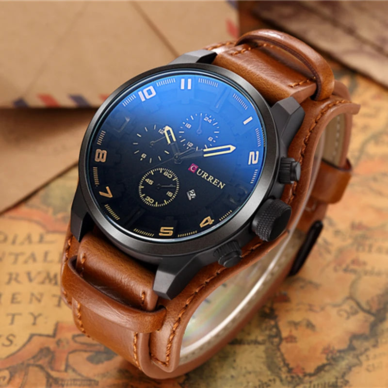 CURREN Men's Watches Top Brand Luxury Fashion&Casual Business Quartz Watch Date Waterproof Wristwatch Relogio Masculino