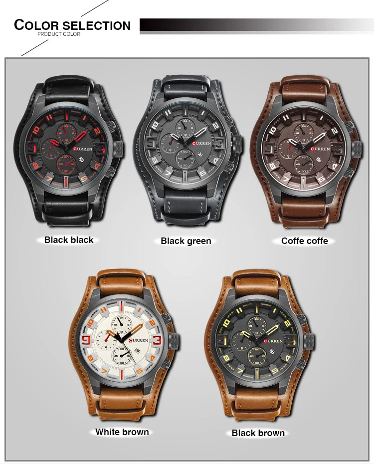 CURREN Men's Watches Top Brand Luxury Fashion&Casual Business Quartz Watch Date Waterproof Wristwatch Relogio Masculino