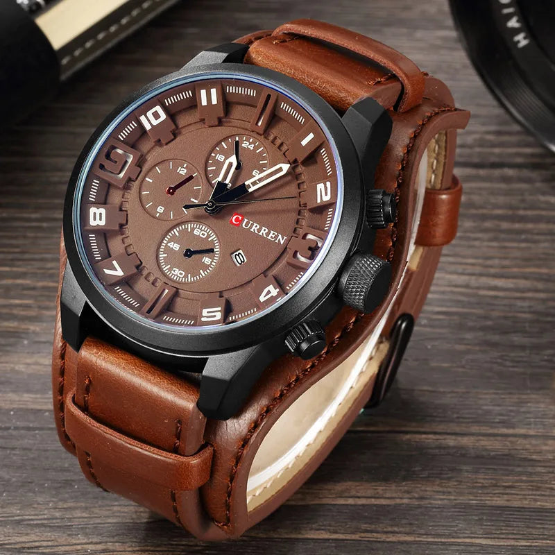 CURREN Men's Watches Top Brand Luxury Fashion&Casual Business Quartz Watch Date Waterproof Wristwatch Relogio Masculino