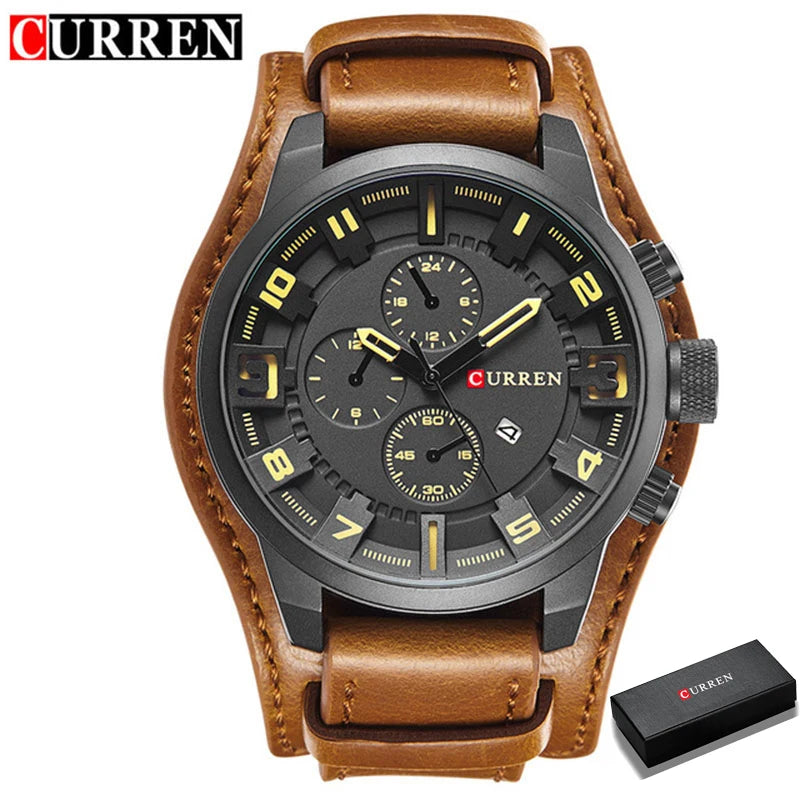 CURREN Men's Watches Top Brand Luxury Fashion&Casual Business Quartz Watch Date Waterproof Wristwatch Relogio Masculino