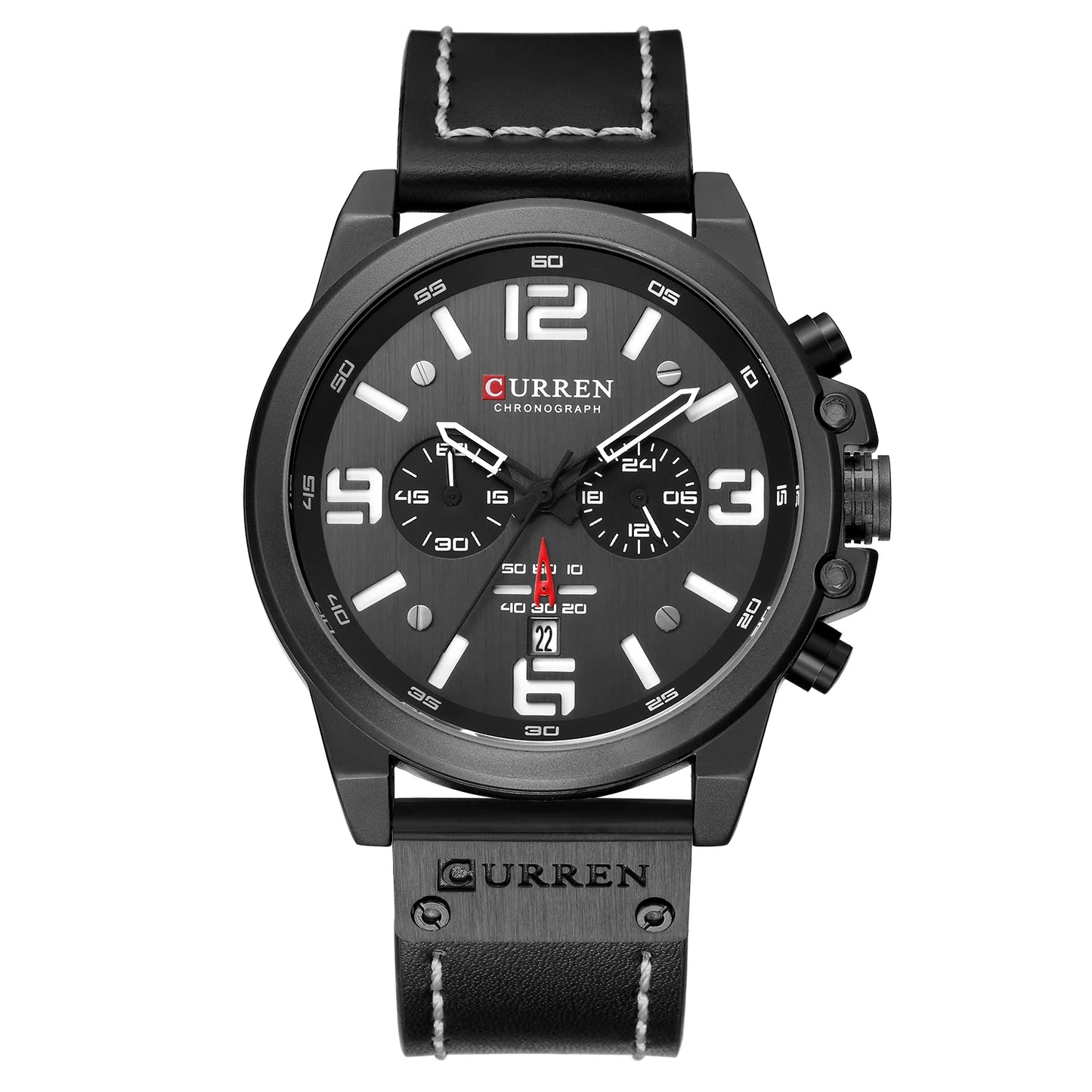 Curren 8314 Men Watch Business Leather Quartz Waterproof Six Needle Date Casual Fashion Luxury Relogio Masculino