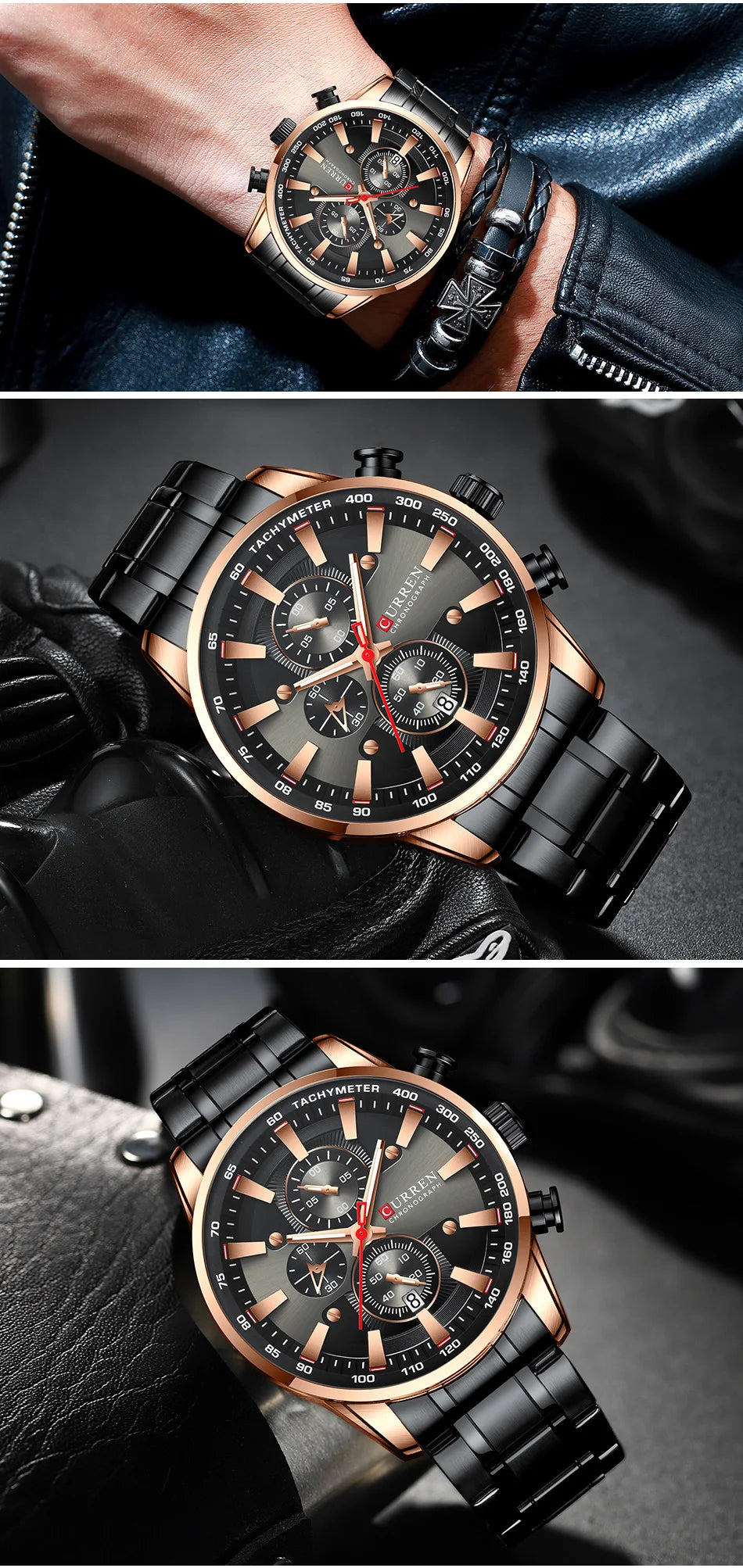 New Watches for Men Top Luxury Brand CURREN Quartz Men’s Watch Sport Waterproof Wrist Watches Chronograph Date Relogio Masculino