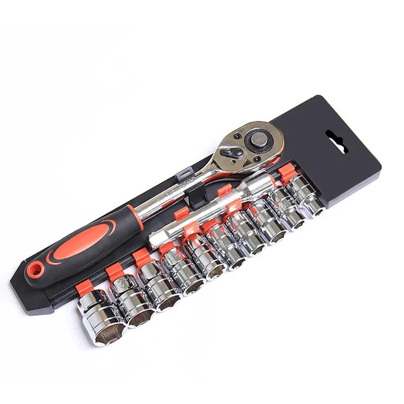 1/4'' 3/8'' 1/2'' Socket Wrench Set Extension Rod Multi-function Ratchet Spanner Set Car Motorcycle Repair Hand Tool Set