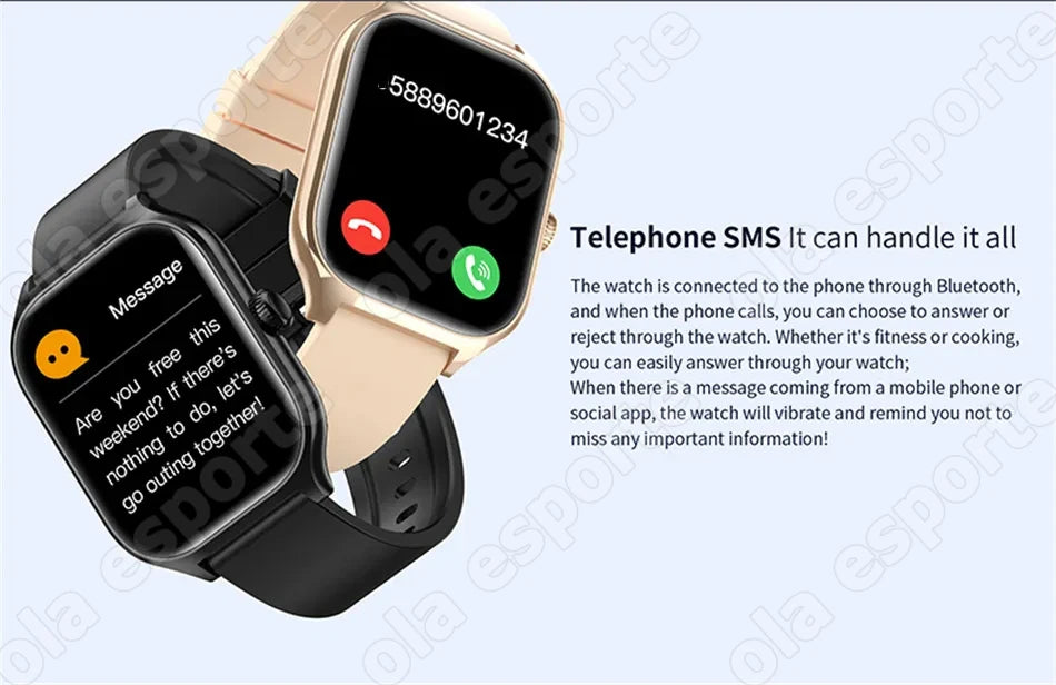 Smart Watch GTS Men Women 1.77 Full Touch Screen Sports Fitness Watch Bluetooth Call Android Phone Digital Multidial Smartwatch