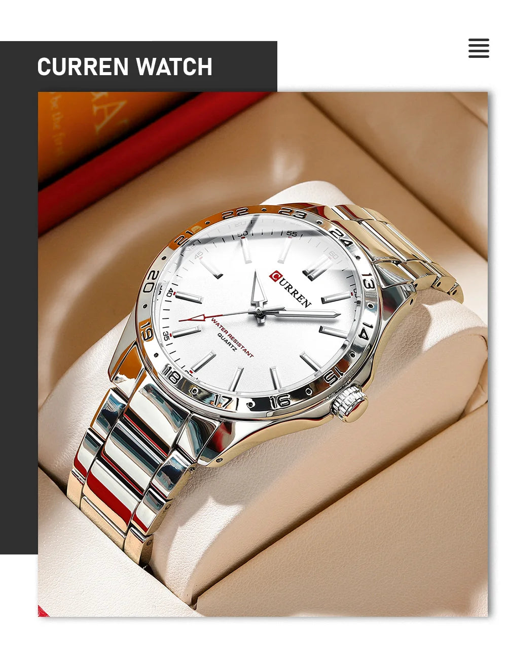 CURREN Men Fashion Ultra Thin Watches Simple Men Business Stainless Steel Quartz Watch Casual Watch For Man Relogio Masculino