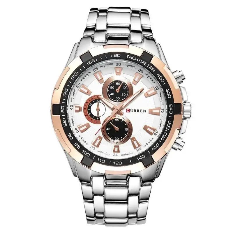 CURREN 8023 Quartz Watch Men Waterproof Sport Military Watches Mens Business Stainless Steel Wristwatch Male Clock reloj hombre