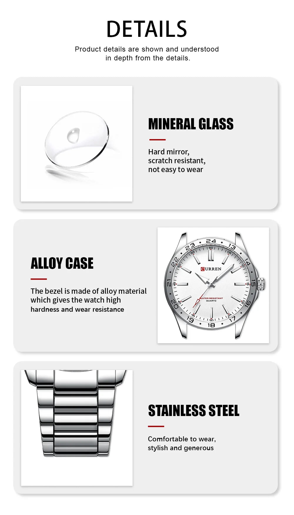 CURREN Men Fashion Ultra Thin Watches Simple Men Business Stainless Steel Quartz Watch Casual Watch For Man Relogio Masculino