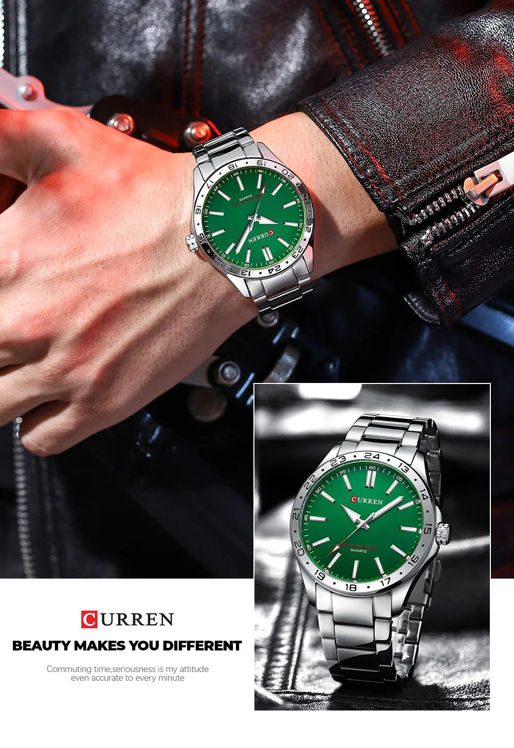 CURREN Men Fashion Ultra Thin Watches Simple Men Business Stainless Steel Quartz Watch Casual Watch For Man Relogio Masculino