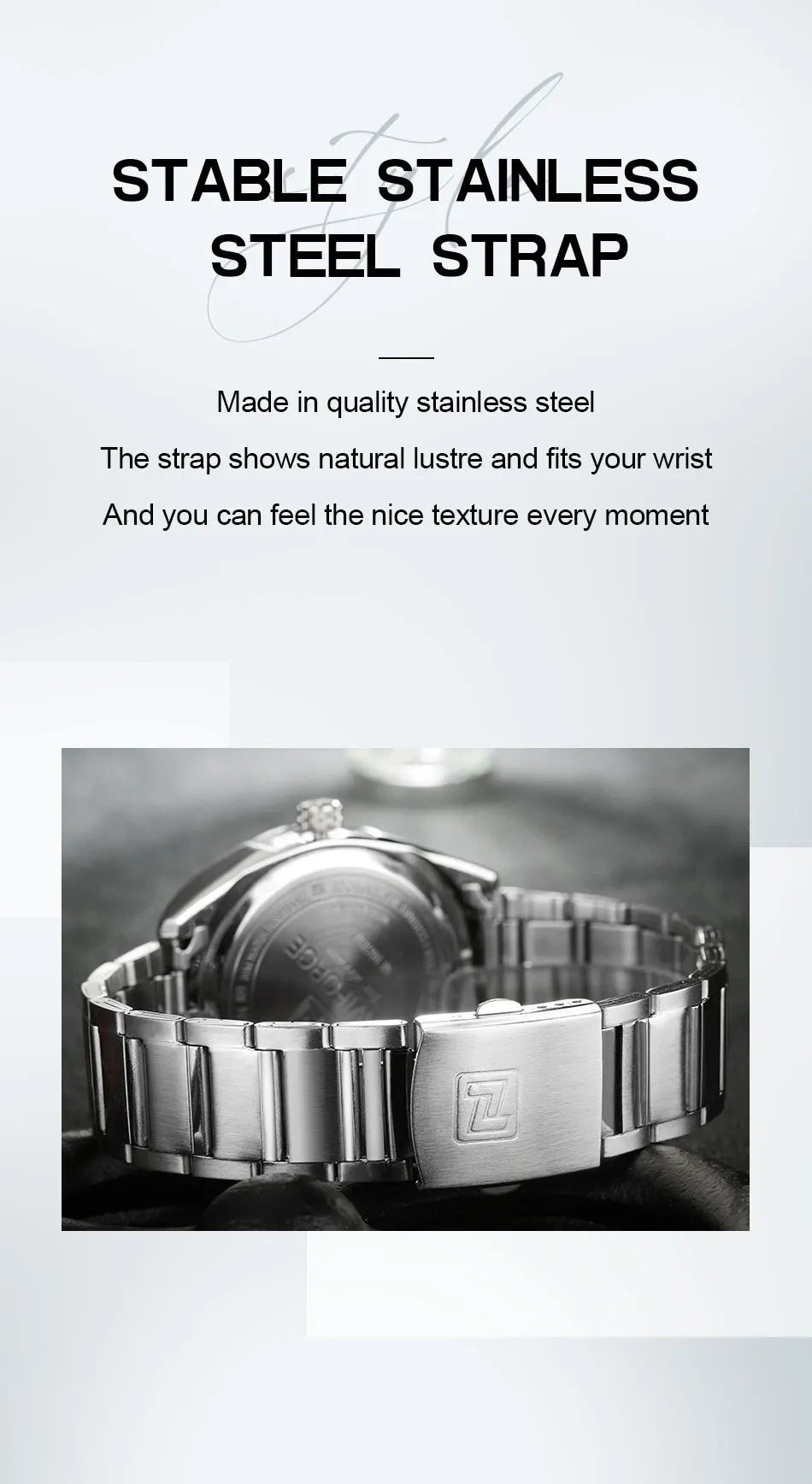 NAVIFORCE Classic Casual Watch for Men Stainless teel Sport Waterproof Male Watches Quartz Date Display Clock Relogio Masculino