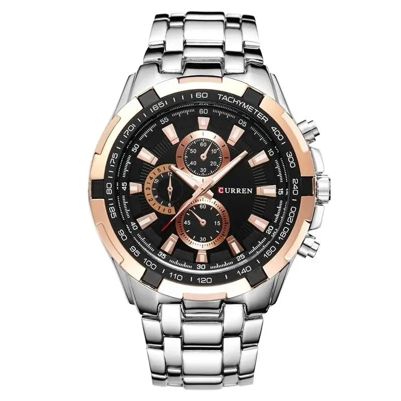 CURREN 8023 Quartz Watch Men Waterproof Sport Military Watches Mens Business Stainless Steel Wristwatch Male Clock reloj hombre