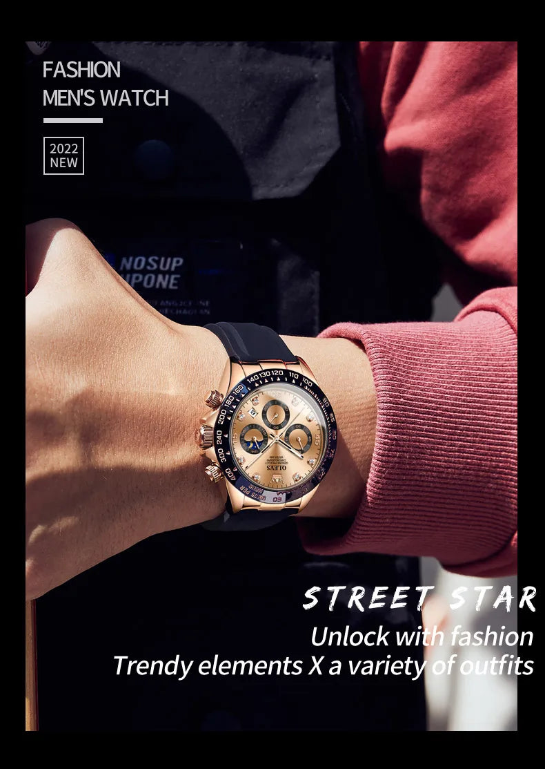 OLEVS Luxury Men Watch Quartz Man Watches Waterproof Luminous Top Brand Watch for Men Date Chronograph Sport Wristwatch