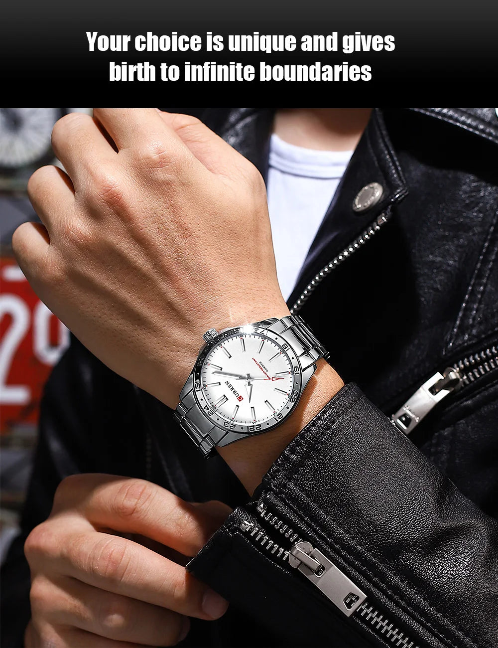CURREN Men Fashion Ultra Thin Watches Simple Men Business Stainless Steel Quartz Watch Casual Watch For Man Relogio Masculino