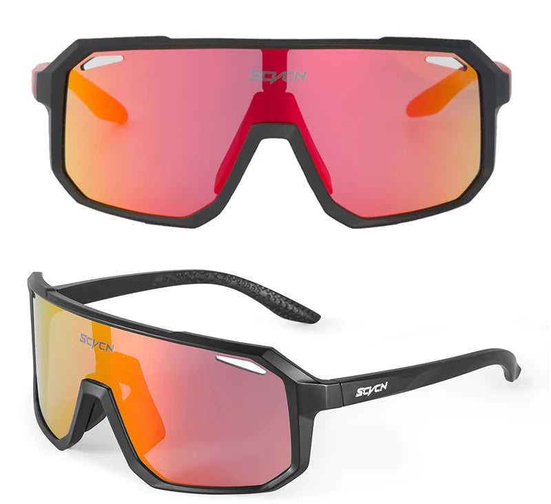 SCVCN Sports Men UV400 Sunglasses Cycling Glasses Runing Cycl Camp Bike Eyewear MTB Outdoor Goggles Bicycle Women Hunting