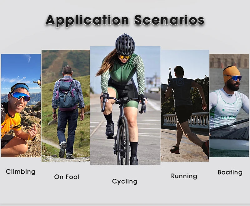 SCVCN Sports Men UV400 Sunglasses Cycling Glasses Runing Cycl Camp Bike Eyewear MTB Outdoor Goggles Bicycle Women Hunting