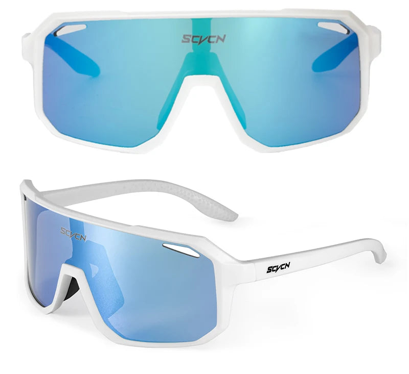 SCVCN Sports Men UV400 Sunglasses Cycling Glasses Runing Cycl Camp Bike Eyewear MTB Outdoor Goggles Bicycle Women Hunting