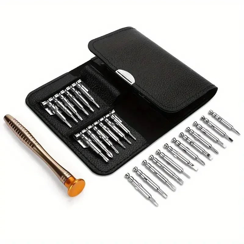 1 Set Precision Screwdriver Set 25 In 1 Repair Tool Kit Small Screwdriver Set Star/Y-type/Flat-blade/Triangle Screwdrivers F