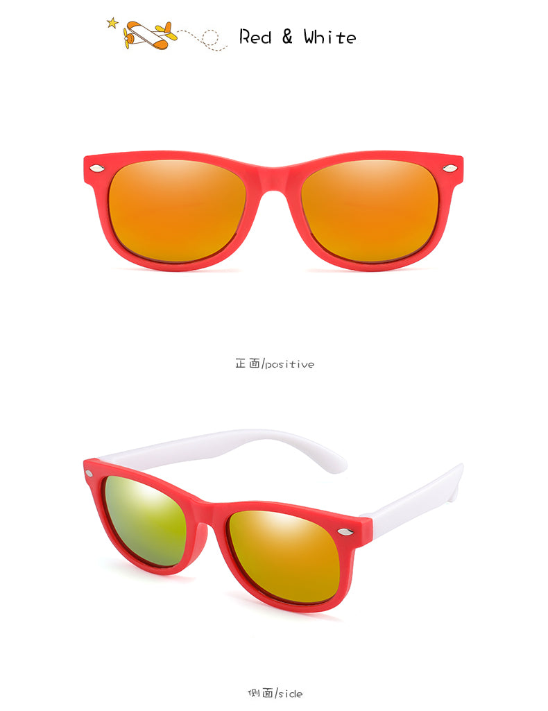 RUISIMO Fashion Kids Sunglasses Children Polarized Sun Glasses Boys Girls Glasses Silicone Safety Baby Shades UV400 Eyewear