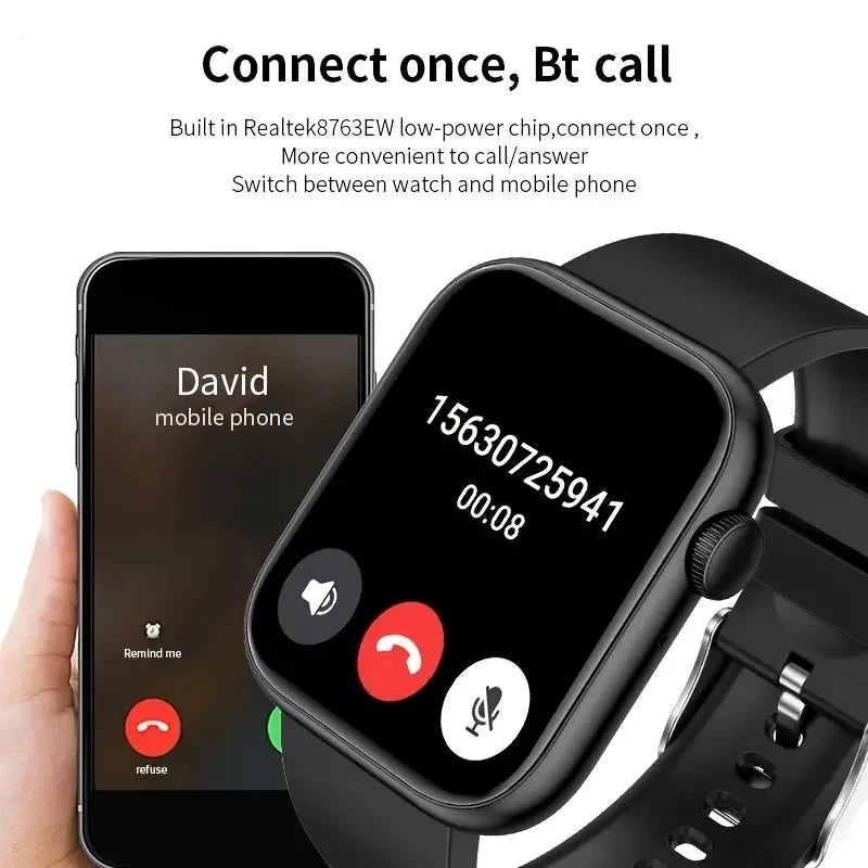 T168 Wireless Calling Smart Watch Make Answer Call Full Touch Sport Fitness SmartWatch For Women Men