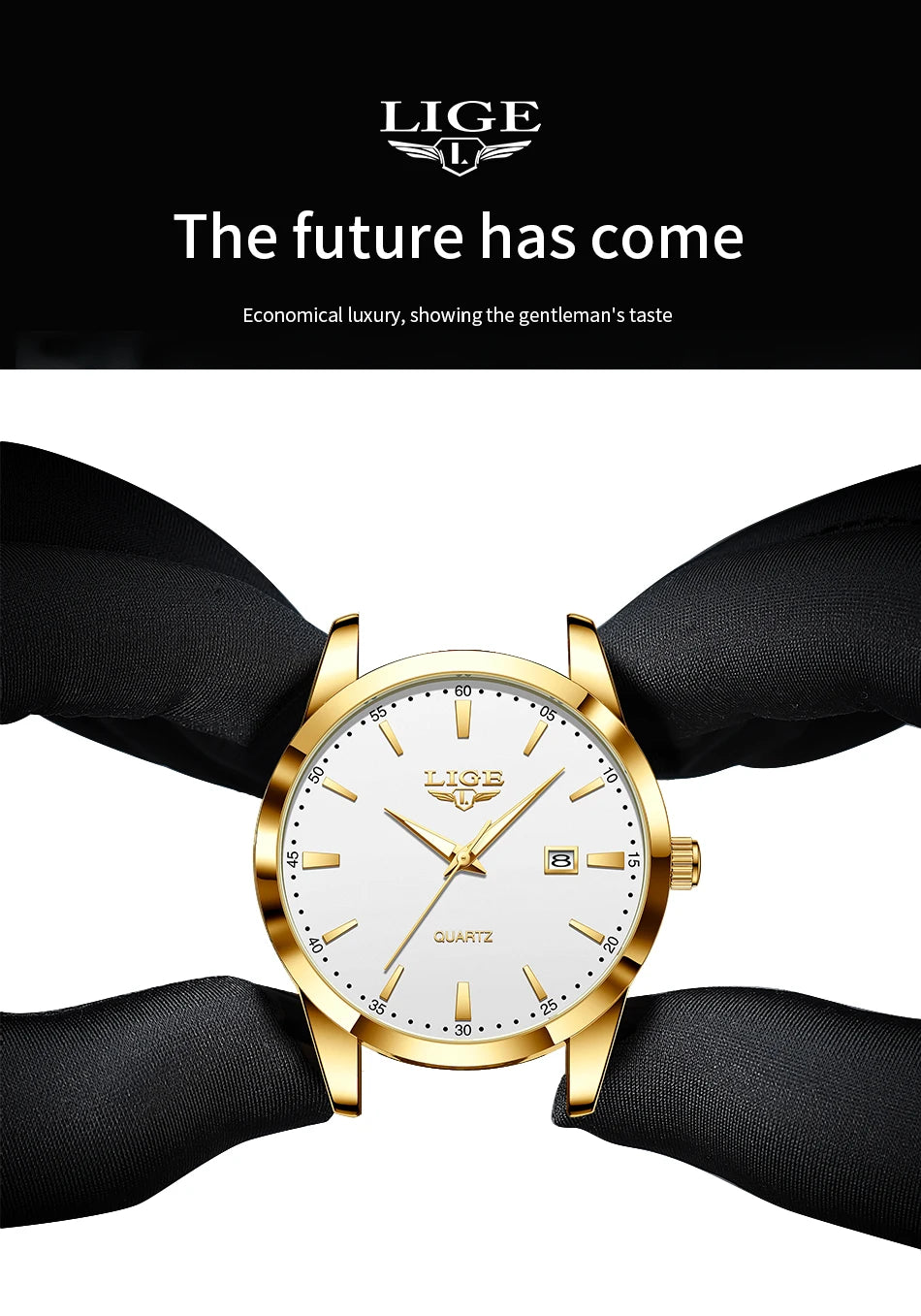 LIGE Fashion Brown Leather Watch Men Military Sports Men's Quartz Wristwatches Casual Waterproof Chronograph Relogios Masculino
