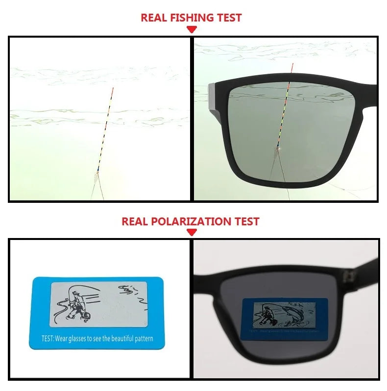 Fashionable Men Women Polarized Sunglasses Luxury Brand Designer Sun Glasses Vintage Square Driving Fishing UV400 Man Eyewear