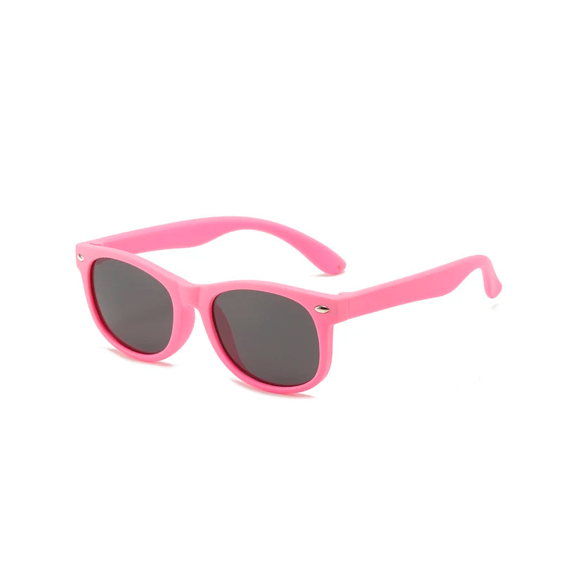 Polarized Kids Sunglasses TR90 Silicone Gel Frame Classic Square Children Sun Glasses Girls Boys Multi Color Baby Goggles UV400