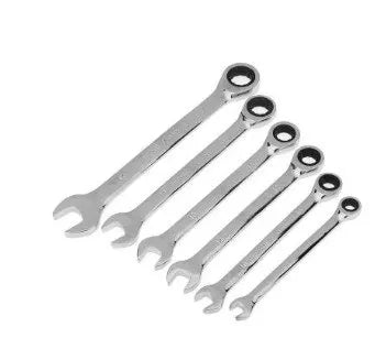 6PC Ratchet Set (Movable Head And Fixed Head, Korea Exclusive) Auto Repair Wrench Movable 6 Pieces