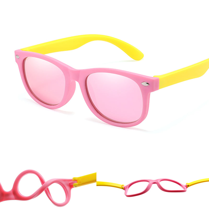 RUISIMO Fashion Kids Sunglasses Children Polarized Sun Glasses Boys Girls Glasses Silicone Safety Baby Shades UV400 Eyewear