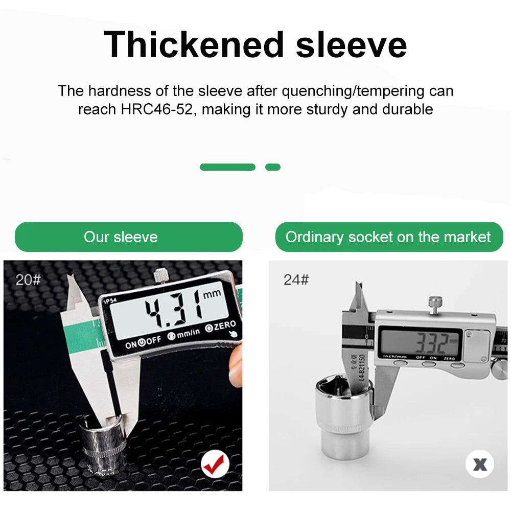 Ratchet Socket Wrench Set 1/4 3/8 1/2 Combination Motorcycle Car Repair Hand Tools Spanner Sleeves Head Auto Repairing Kit