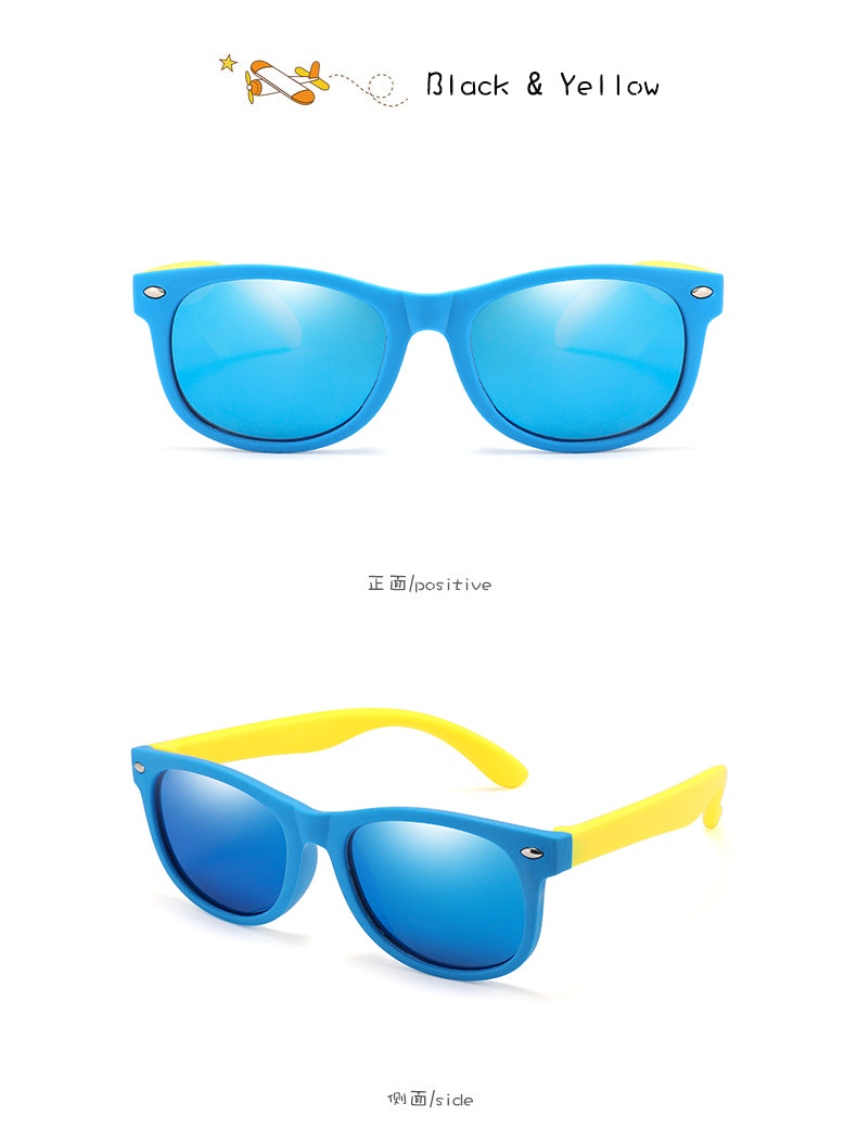 RUISIMO Fashion Kids Sunglasses Children Polarized Sun Glasses Boys Girls Glasses Silicone Safety Baby Shades UV400 Eyewear