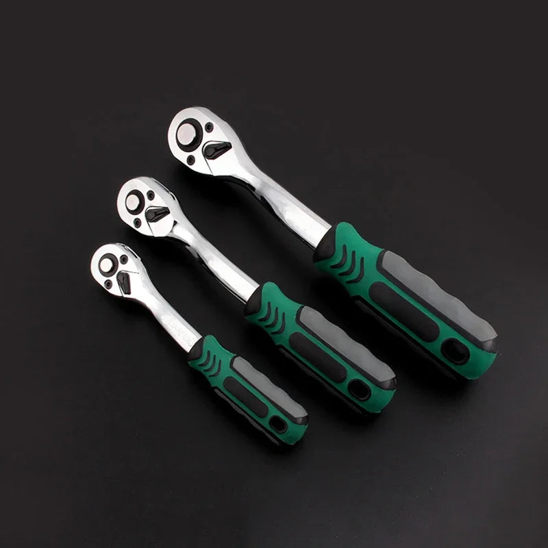 Ratchet Socket Wrench Set 1/4 3/8 1/2 Combination Motorcycle Car Repair Hand Tools Spanner Sleeves Head Auto Repairing Kit