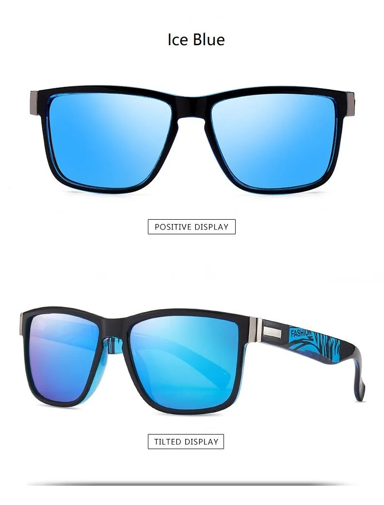 Fashionable Men Women Polarized Sunglasses Luxury Brand Designer Sun Glasses Vintage Square Driving Fishing UV400 Man Eyewear