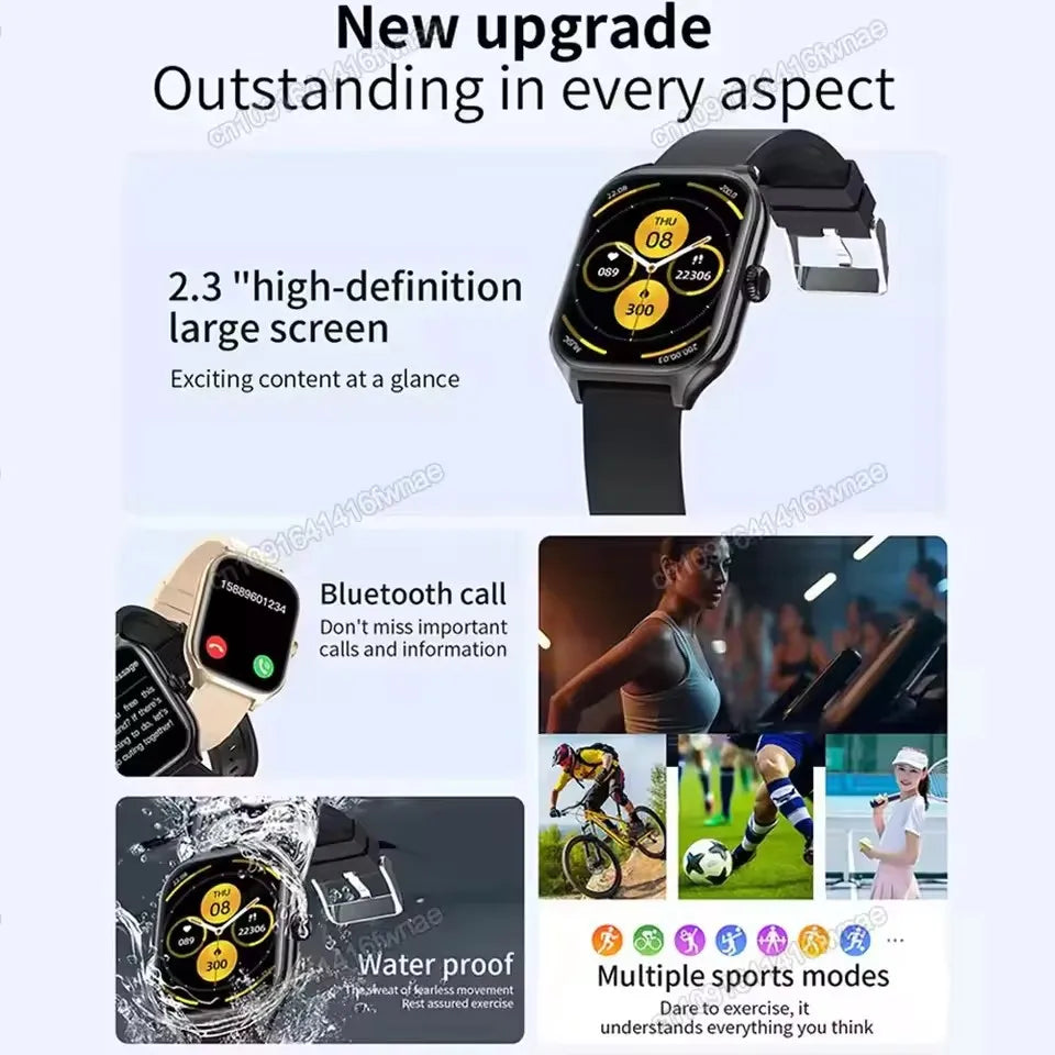 Smart Watch GTS Men Women 1.77 Full Touch Screen Sports Fitness Watch Bluetooth Call Android Phone Digital Multidial Smartwatch