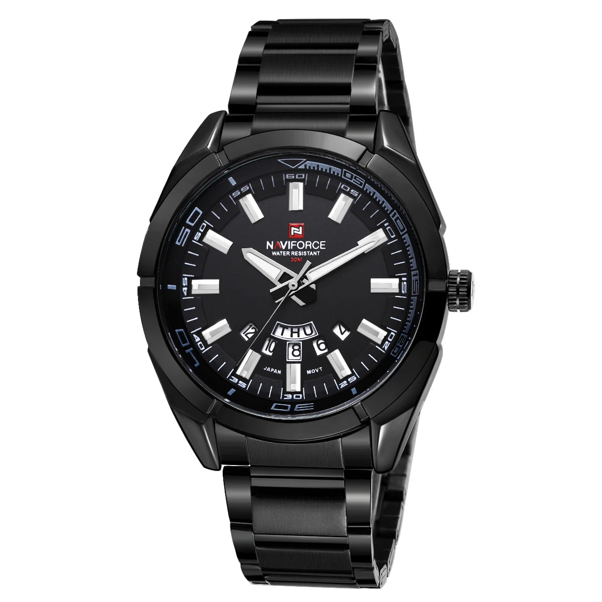NAVIFORCE Classic Casual Watch for Men Stainless teel Sport Waterproof Male Watches Quartz Date Display Clock  Relogio Masculino