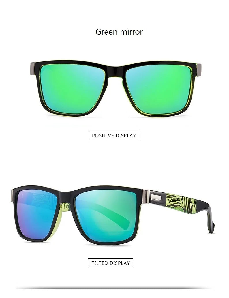 Fashionable Men Women Polarized Sunglasses Luxury Brand Designer Sun Glasses Vintage Square Driving Fishing UV400 Man Eyewear