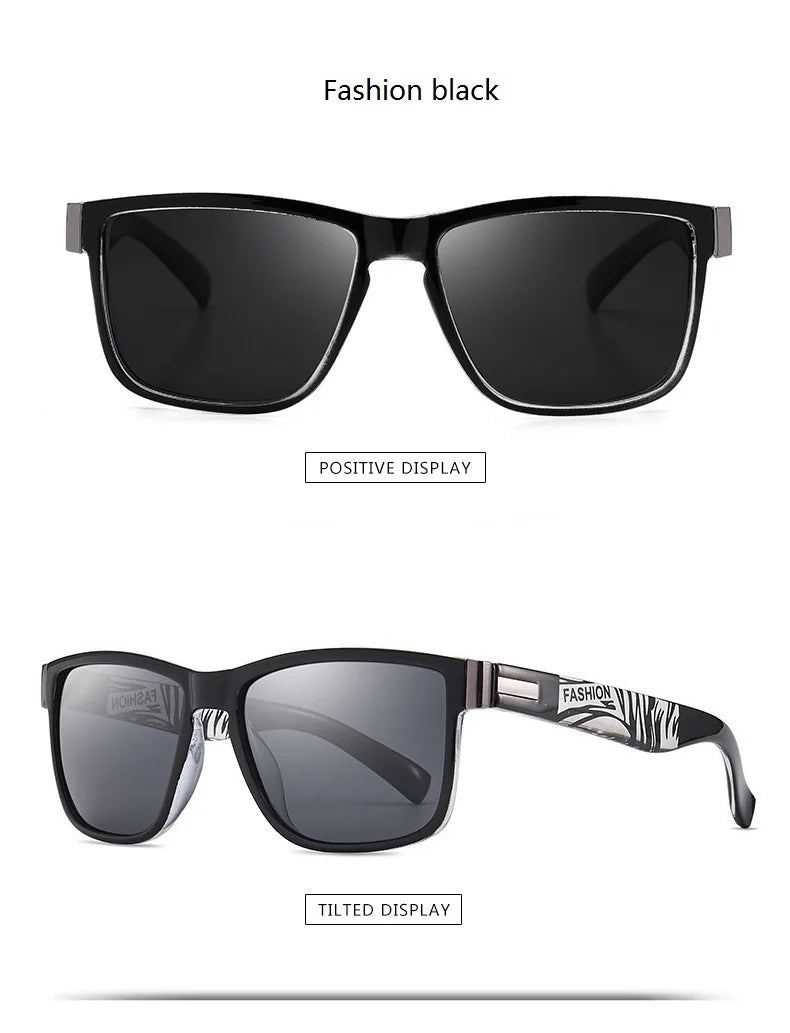 Fashionable Men Women Polarized Sunglasses Luxury Brand Designer Sun Glasses Vintage Square Driving Fishing UV400 Man Eyewear