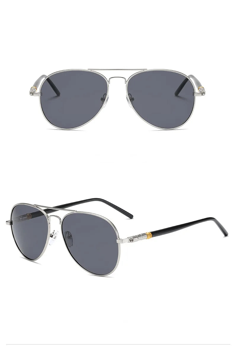 Men And Women Polarized Sunglasses Colored Reflective Glasses Driving Sunglasses Black Unisex Pilot Lenses Uv400