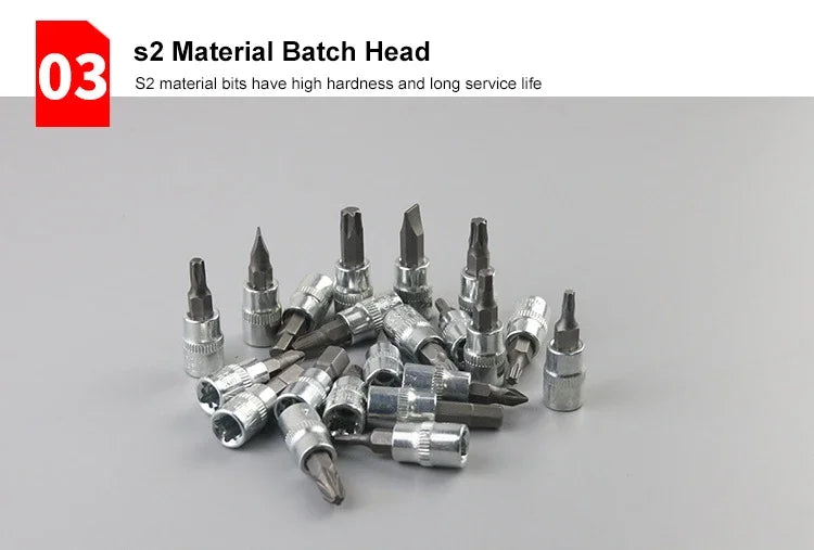 46/53 Piece/Set 1/4-Inch Socket Set Car Repair Tool Ratchet Torque Wrench Combo Auto Repairing Tool Set NEW Car Repair Tool Kit