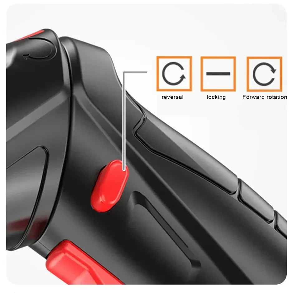 47pcs Electric Screwdriver Cordless Electric Kit Household Small Electric Drill Driver Front LED Light Easy For Small Home Tools