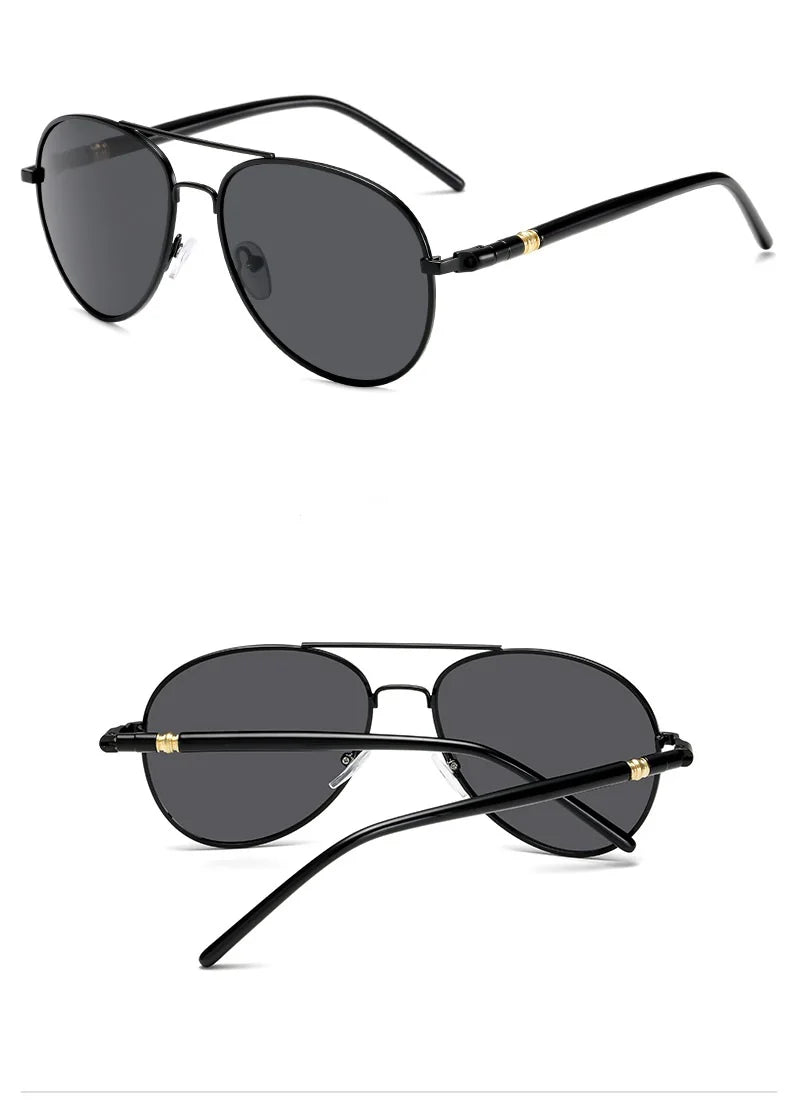 Men And Women Polarized Sunglasses Colored Reflective Glasses Driving Sunglasses Black Unisex Pilot Lenses Uv400