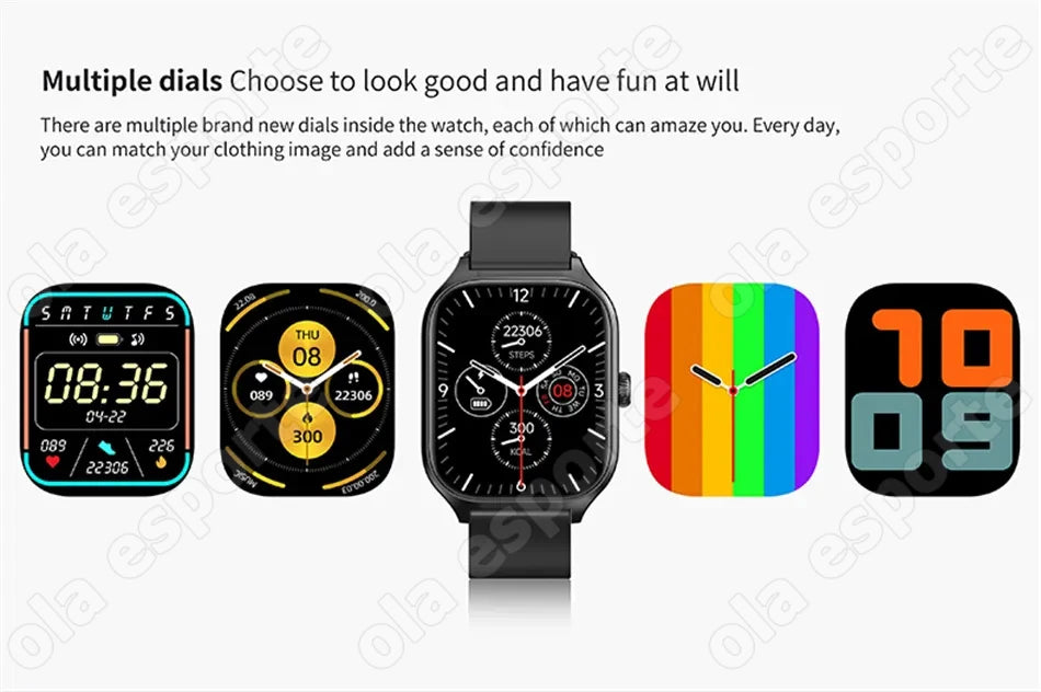 Smart Watch GTS Men Women 1.77 Full Touch Screen Sports Fitness Watch Bluetooth Call Android Phone Digital Multidial Smartwatch