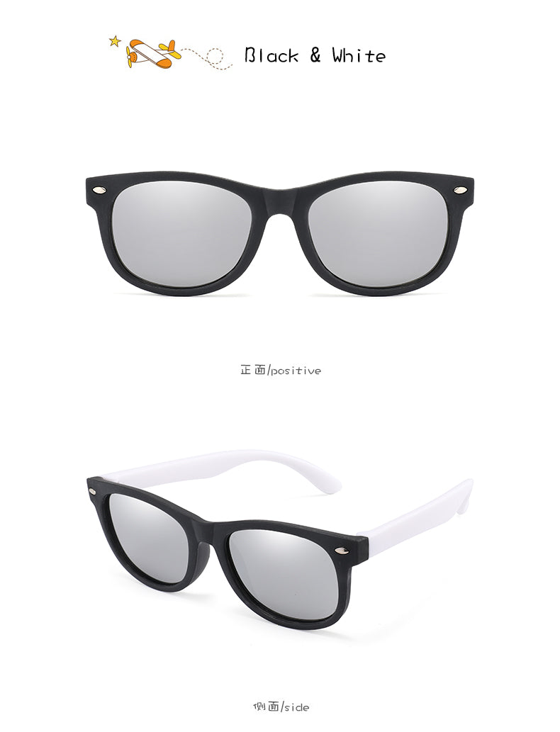 RUISIMO Fashion Kids Sunglasses Children Polarized Sun Glasses Boys Girls Glasses Silicone Safety Baby Shades UV400 Eyewear